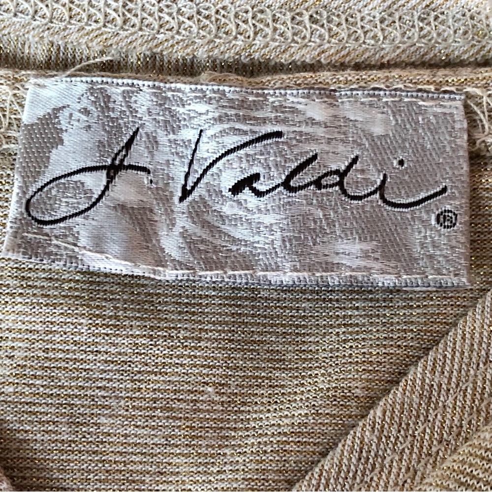 J. Valdi Gold Metallic Swim Coverup with Hood - Picture 9 of 10